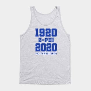 1920 - 2020 100 Years Finer Zeta Blue Gear Tank Top